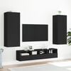 vidaXL 5 Piece TV Wall Units Black Engineered Wood