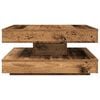 vidaXL Coffee Table 360-Degree Rotatable Old Wood 70x70x34.5 cm