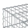 vidaXL Gabion Raised Bed Silver 60 x 60 x 20 cm Galvanised Steel