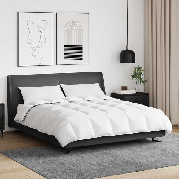 vidaXL Winter Duvet with Pillow 3 pcs White Down Feather