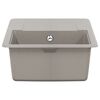 vidaXL Sink Grey 670 x 460 mm 80% Quartz and 20% Resin