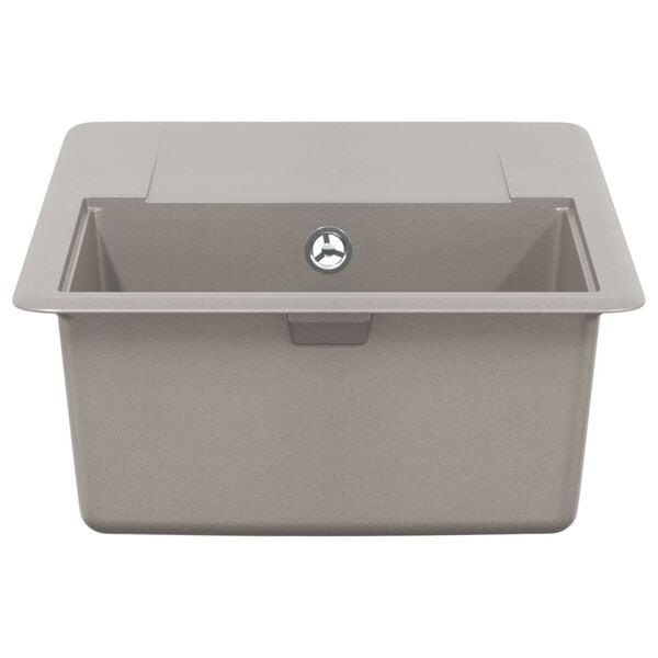 vidaXL Sink Grey 670 x 460 mm 80% Quartz and 20% Resin
