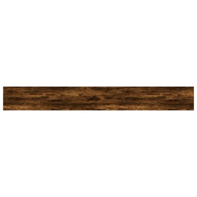 vidaXL Wall Shelves 4 pcs Smoked Oak 80x10x1.5 cm Engineered Wood