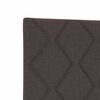 vidaXL Fabric Headboard Height Adjustable Dark brown 144 cm Fabric
