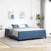 vidaXL Bed Frame with Mattress Blue 180 x 200 cm Fabric
