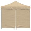 vidaXL Party Tent Folding Beige 292 x 292 x 315 cm Oxford Fabric