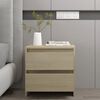 vidaXL Bedside Cabinets 2 pcs Sonoma Oak 45x34.5x44.5 cm Engineered Wood