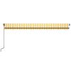vidaXL Manual Retractable Awning 600x350 cm Yellow and White
