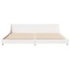 vidaXL Bed Frame without Mattress White 180x200 cm Super King Solid Wood Pine