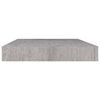vidaXL Floating Wall Shelves 2 pcs Concrete Grey 40x23x3.8 cm MDF