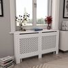 vidaXL Radiator Covers 2 pcs White 152x19x81.5 cm MDF