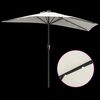 vidaXL Garden Parasol Half Sand 294 x 150 x 224 cm Fabric