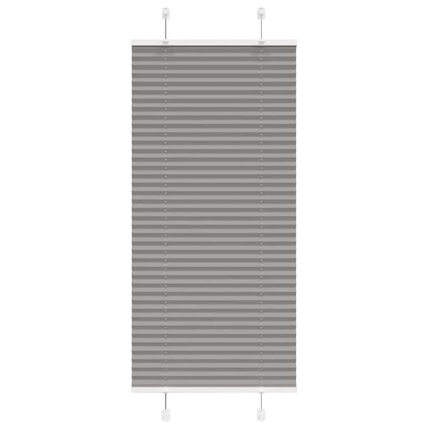 vidaXL Pleated Blind Anthracite 65x100 cm Fabric Width 64.4 cm Polyester