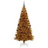 vidaXL Christmas Tree with 300 LEDs with Stand Gold 210 cm PET