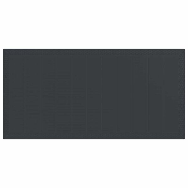 vidaXL Garden Dining Set 9 pcs Anthracite Polypropylene