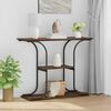 vidaXL Console Table Smoked Oak 101 x 35 x 80.5 cm Engineered Wood