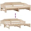 vidaXL Daybed with Trundle without Mattress 90x200 cm Solid Wood