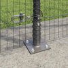 vidaXL Fence Post Grey 10 x 1.5 m (25 x 25 mm mesh) Steel