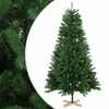 vidaXL Artificial Christmas Tree 150 cm PVC and Solid Pine Wood Green