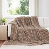 vidaXL Throw Blankets 6 pcs Camel 240 x 220 cm Fleece