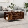 vidaXL Coffee Table Smoked Oak 102x44.5x50 cm Engineered Wood