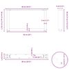 vidaXL Coffee Table Legs U-Shaped 2 pcs Black 60x(30-31) cm Steel