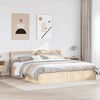 vidaXL Bed Frame with Headboard 180x200 cm Super King Solid Wood Pine