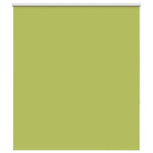 vidaXL Roller Blind Blackout Leaves Green 135x130 cm Fabric Width 131.6 cm Polyester