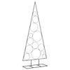 vidaXL Metal Christmas Tree for Decoration Black 150 cm