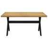 vidaXL Dining Table NOAIN X-Shaped Legs 160x90x75 cm Solid Wood Pine