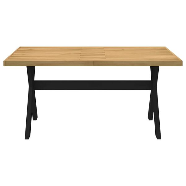vidaXL Dining Table NOAIN X-Shaped Legs 160x90x75 cm Solid Wood Pine