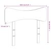 vidaXL Headboard Wax Brown 100 cm Solid Wood Pine