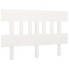 vidaXL Bed Headboard | White | Solid Pine Wood | Standard King Size