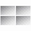 vidaXL Stair Tread 4 pcs 80 x 50 cm Silver Aluminium Rectangular