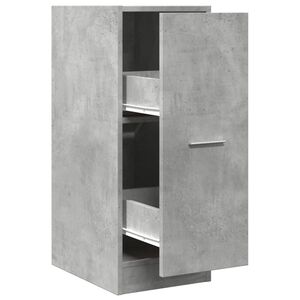 vidaXL Apothecary Cabinet Concrete Grey 30x41x77,5 cm Engineered Wood