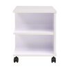 vidaXL Rolling Shelf 50x35x42 cm White