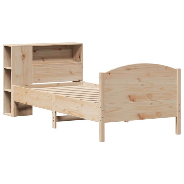 vidaXL Bookcase Bed without Mattress 100x200cm Solid Wood Pine
