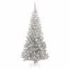 vidaXL Christmas Tree with 300 LEDs with Stand Silver 210 cm PET