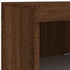 vidaXL Sideboard with LED Lights Brown Oak 162x37x100 cm