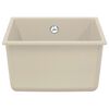 vidaXL Sink Beige 370 x 460 mm 80% Quartz and 20% Resin