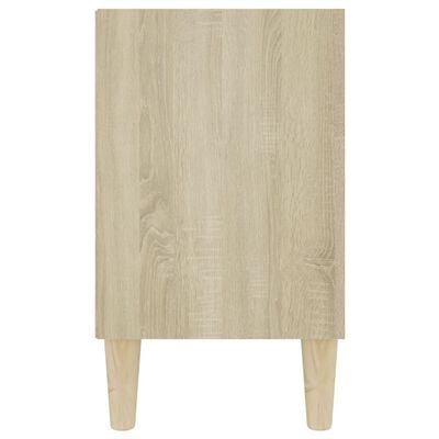 vidaXL TV Cabinet with Solid Wood Legs Sonoma Oak 103.5x30x50 cm
