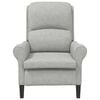 vidaXL Armchair Light grey 76 x 94 x 102 cm Microfibre