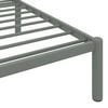 vidaXL Bed Frame without Mattress Grey Metal 120x200 cm