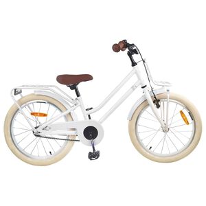 vidaXL Kids Bike 18'' for 5-7 Years Old White