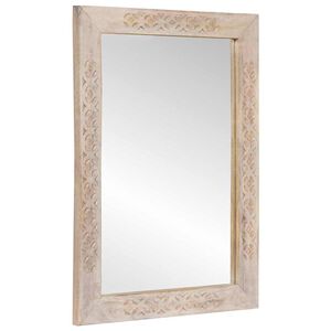 vidaXL Bathroom Mirror with Mirror White 70 x 50 x 2.5 cm