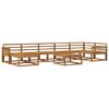 vidaXL Outdoor Sofa Set 8 pcs Natural Solid Acacia Wood