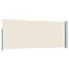 vidaXL Retractable Side Awning 120 x 300 cm Cream
