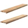 vidaXL Window Sills 2 pcs Untreated 120x20x2 cm Solid Wood Oak