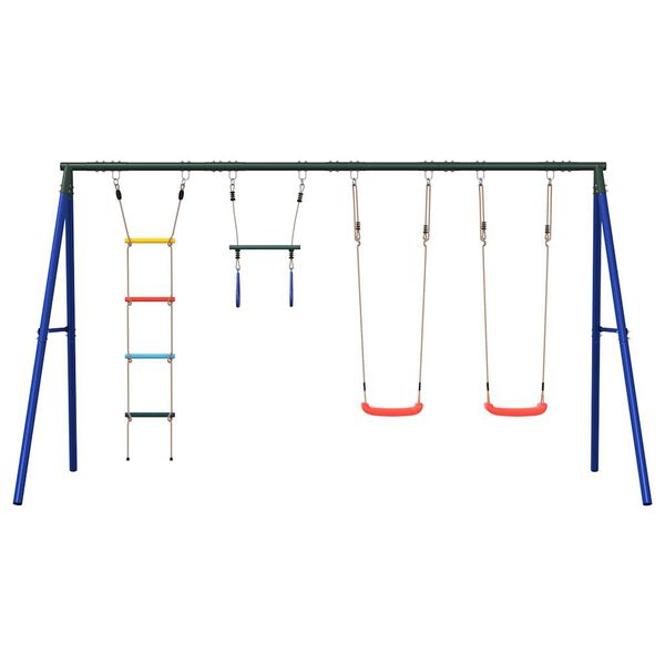 vidaXL Outdoor Swing Set with Swings. Trapeze. Ladder