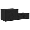 vidaXL Storage Cabinet 2 pcs Black Oak 103 x 41 x 40 cm